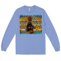 Colony Blue doberman with western background Long Sleeve Tee - Artiststas