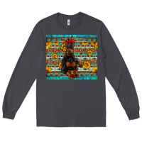 Smoke doberman with western background Long Sleeve Tee - Artiststas