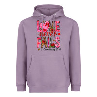 Lavender love never fails i corintians 13 8 Heavyweight Hoodie - NancyCooperArtShop