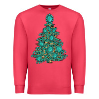 Cardinal christmas tree with gemstones Premium Sweatshirt - MaliasSmallBusiness