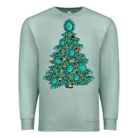 Seafoam christmas tree with gemstones Premium Sweatshirt - MaliasSmallBusiness
