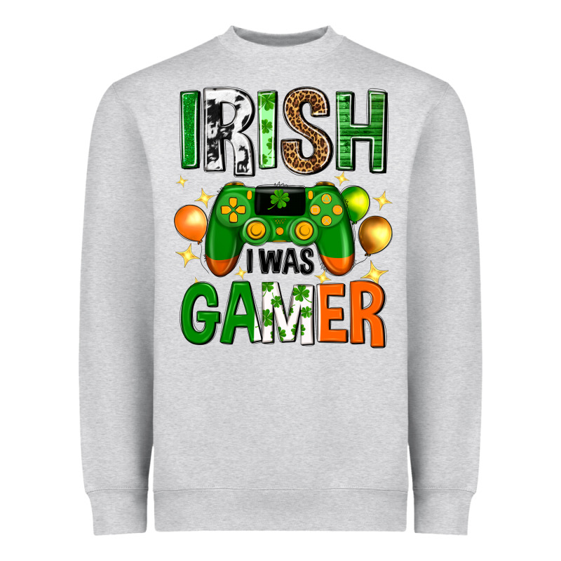Irish I Was Gamer St. Patricks Day Heavyweight Sweatshirt by Neo Western | Teevron