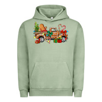 Pigment Oil Green gingerbread truck Urban Hoodie - texasbilliewilder