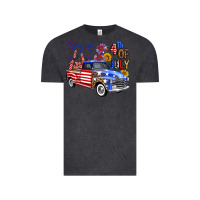 Vintage Black western truck fourth of july america Vintage Tee - FaDigitalArtStudio