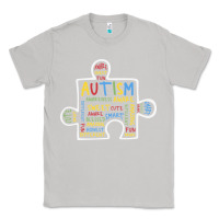 Moon Dust Autism Puzzle Piece Words Autistic Classic Tee - CowhideDigitalArt