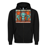 Black turquoise gemstone crosses Zipper Hoodie - Jasminsmagicworld