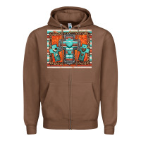 Chestnut turquoise gemstone crosses Zipper Hoodie - Jasminsmagicworld