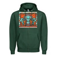Sports Green turquoise gemstone crosses Zipper Hoodie - Jasminsmagicworld