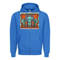 True Royal turquoise gemstone crosses Zipper Hoodie - Jasminsmagicworld
