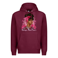 Burgundy stronger than cancer Premium Hoodie - Artiststas