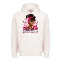 Pale Pink stronger than cancer Premium Hoodie - Artiststas