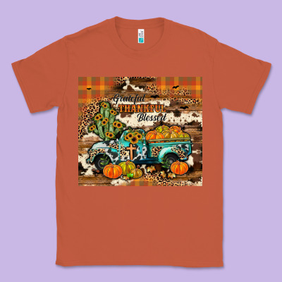 Grateful Thankful Blessed Classic Tee Designed By Jahusdesignshop