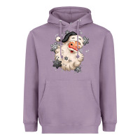 Lavender white christmas santa claus Heavyweight Hoodie - MaliasSmallBusiness