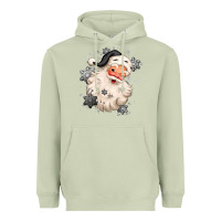 Matcha white christmas santa claus Heavyweight Hoodie - MaliasSmallBusiness