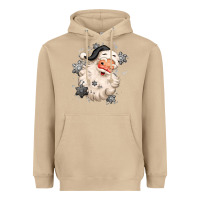 Mushroom white christmas santa claus Heavyweight Hoodie - MaliasSmallBusiness