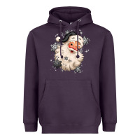 Plum white christmas santa claus Heavyweight Hoodie - MaliasSmallBusiness