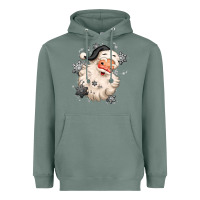 Sage white christmas santa claus Heavyweight Hoodie - MaliasSmallBusiness