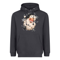 Smoke white christmas santa claus Heavyweight Hoodie - MaliasSmallBusiness