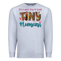 Heather Grey its a good day to teach tiny humans Premium Sweatshirt - NancyCooperArtShop