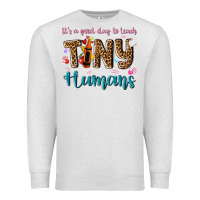 Oatmeal Heather its a good day to teach tiny humans Premium Sweatshirt - NancyCooperArtShop