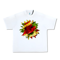 White juneteenth sunflower Urban Heavy Tee - HRA Design Shop