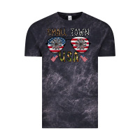 Cloud Black small town usa Vintage Tee - CowhideDigitalArt