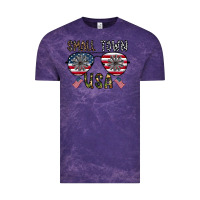 Cloud Purple small town usa Vintage Tee - CowhideDigitalArt
