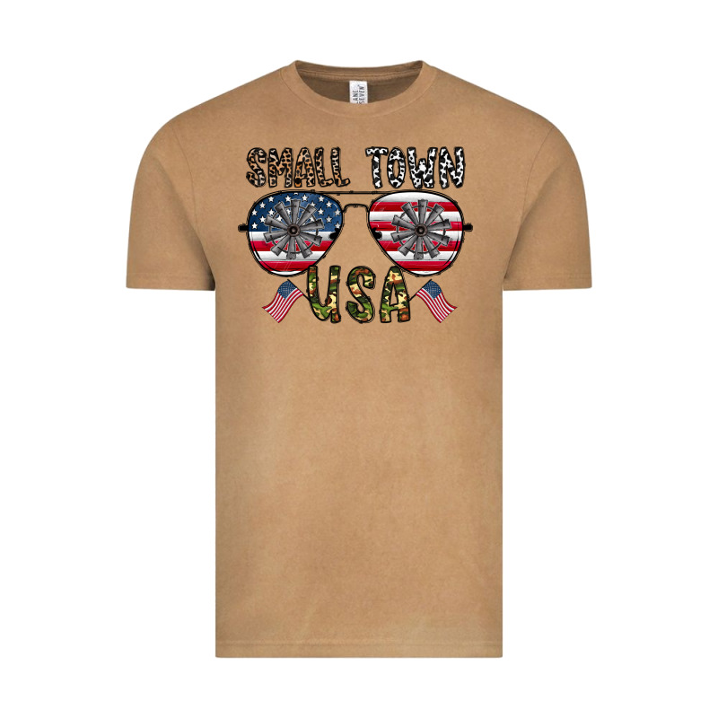 Small Town Usa Vintage Tee by CowhideDigitalArt | Teevron