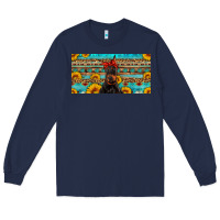 Navy doberman with sunflowers license plate Long Sleeve Tee - Artiststas