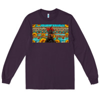 Plum doberman with sunflowers license plate Long Sleeve Tee - Artiststas