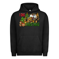 Pigment Black I dig Christmas Urban Hoodie - NancyCooperArtShop