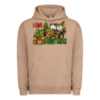 Pigment Burro I dig Christmas Urban Hoodie - NancyCooperArtShop