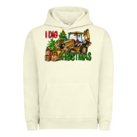 Pigment Pistachio I dig Christmas Urban Hoodie - NancyCooperArtShop