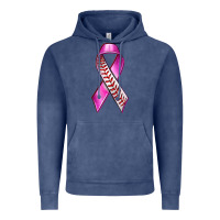 Vintage Denim Breast Cancer Ribbon Baseball Vintage Hoodie - texasbilliewilder