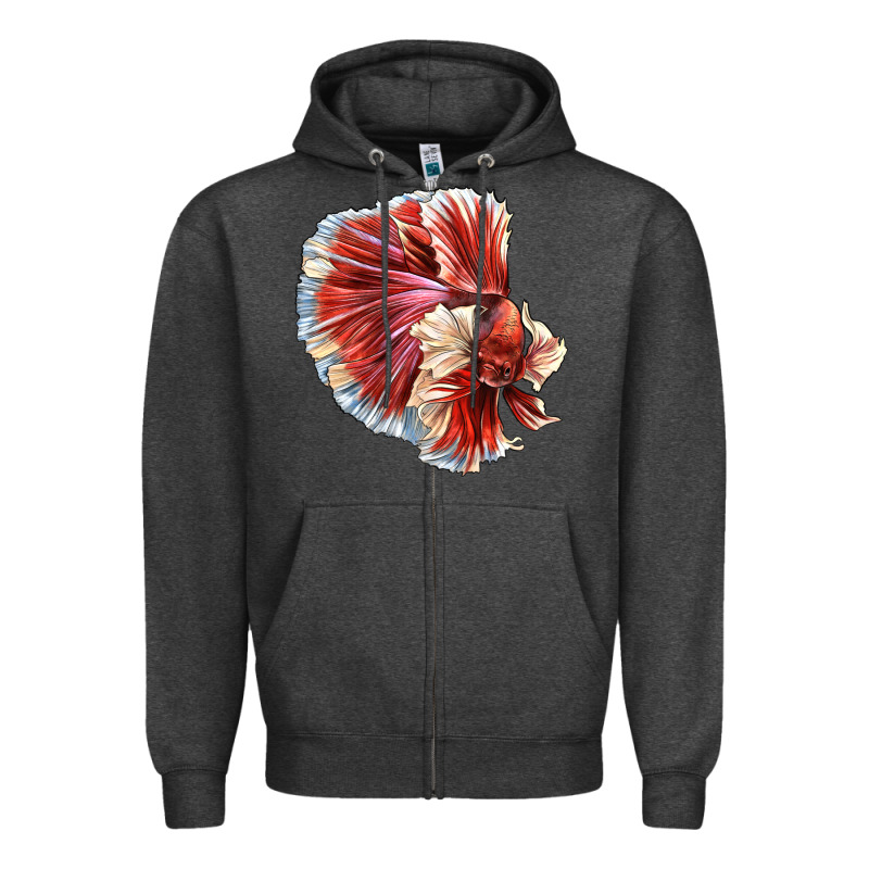 Betta Fish Zipper Hoodie by LillyAllenDesigns | Teevron