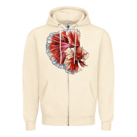 Sandshell Betta Fish Zipper Hoodie - LillyAllenDesigns