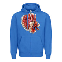 True Royal Betta Fish Zipper Hoodie - LillyAllenDesigns