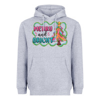 Heather Grey merry and bright christmas tree Heavyweight Hoodie - MaliasSmallBusiness