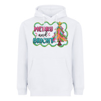 White merry and bright christmas tree Heavyweight Hoodie - MaliasSmallBusiness