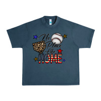 Midnight Navy no place like home Urban Heavy Tee - CowhideDigitalArt