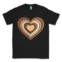 Black melanin heart Classic Tee - AdoDesignShop