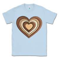 Dusty Blue melanin heart Classic Tee - AdoDesignShop
