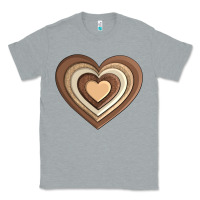 Heather Grey melanin heart Classic Tee - AdoDesignShop