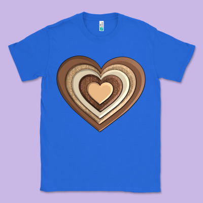 Melanin Heart Classic Tee Designed By Adodesignshop
