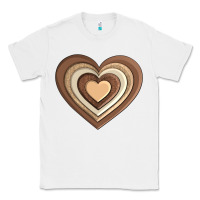 White melanin heart Classic Tee - AdoDesignShop