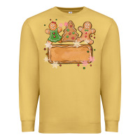 Antique Gold costom name christmas cookie Premium Sweatshirt - MaliasSmallBusiness