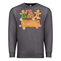 Charcoal Heather costom name christmas cookie Premium Sweatshirt - MaliasSmallBusiness