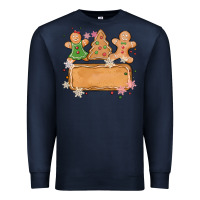 Navy costom name christmas cookie Premium Sweatshirt - MaliasSmallBusiness