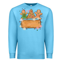 Ocean Blue costom name christmas cookie Premium Sweatshirt - MaliasSmallBusiness