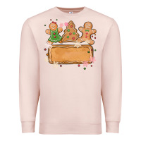 Pale Pink costom name christmas cookie Premium Sweatshirt - MaliasSmallBusiness